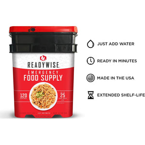 Wise Food Storage - Breakfast Only Grab and Go Bucket (120 Servings)