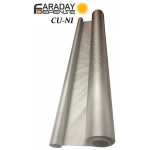 CYBER Faraday Fabric EMF RF Shielding Nickel Copper Fabric Roll 50″ x 1′ (Set of Two) - Faraday Defense