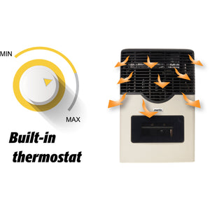 Picture of Martin - Propane Direct Vent Thermostatic Heater 11,000 Btu with Visor MDV12VP Built-in thermostat minimum and maximum control