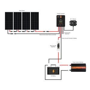 Rich Solar - 800 Watt Solar Kit with 40A MPPT Controller kit Setup