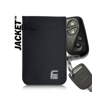Key FOB black canvas protection bag (Set of Two) - Faraday