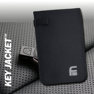 Key FOB black canvas protection bag (Set of Two) - Faraday
