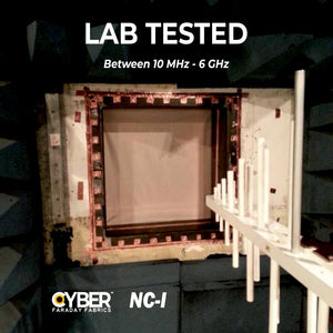 CYBER Faraday Fabric EMF RF Shielding Nickel Copper Fabric Roll 50″ x 1′ (Set of Two) - Faraday Defense