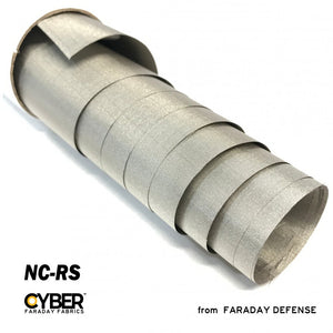 CYBER Faraday Fabric EMF RF Shielding Nickel Copper Rip-Stop Fabric Roll 50″ x 1′ (Set of Two) - Faraday Defense