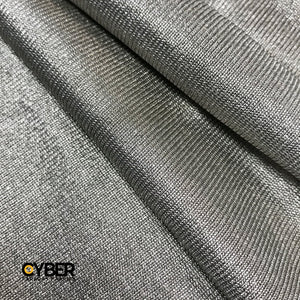 CYBER Faraday Fabric EMF RF Shielding Silver Elastic Fabric 62″ x 1′ - Faraday Defense