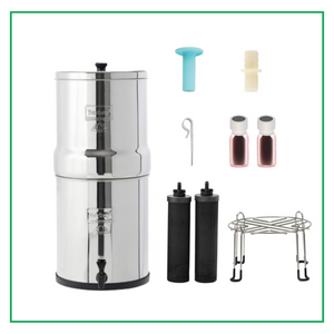 BIG BERKEY® 2.25 GAL With 2 Black Elements With Stainless Steel Base