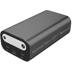 Photo of the Bluetti - AC10 99Wh/26756mAh Portable Power Station in side view and in a white background.