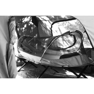 Photo of the Catoma Burrow tent inside a tent.