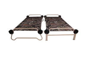 Picture of Disc-O-Bed Cam-O-Bunk XL with Mossy Oak including Organizers as 2 single cots.