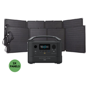 EcoFlow RIVER MAX PORTABLE POWER STATION + 2x 110W SOLAR PANEL