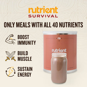 Nutrient Survival - Creamy Chocolate Shake - 6 Cans