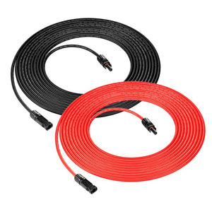 Photo of Rich Solar - 10 Gauge 15 Feet MC4 Cable 2 pieces - 1 red and 1 black.
