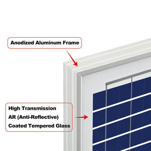 Rich Solar - 20 Watt 12V Poly Solar Panel