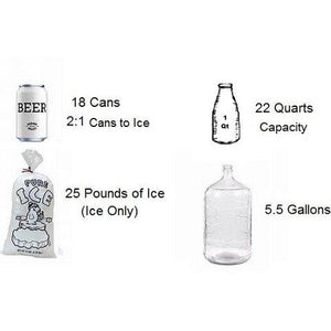 Siberian Coolers - Alpha Sidekick 22 Cooler capacity