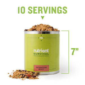 Nutrients Survival- Southwestern Medley Container Specs