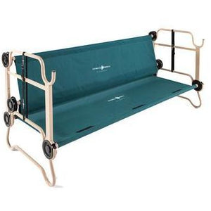 Picture of Disc-O-Bed Large With Organizers - Green Side view as a bench..