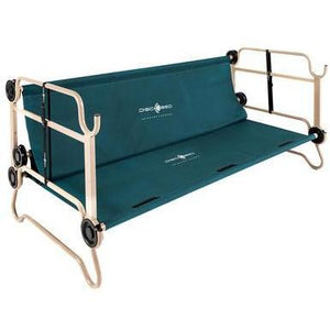 Picture of Disco-O-Bed Extra Large With Organizers - Green Side view as a bench.