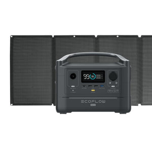 EcoFlow RIVER MAX + 1x 160W Solar Panel Portable Power Station