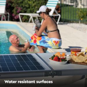 SolarTable 60 Portable 60W Solar Table used for outdoor
