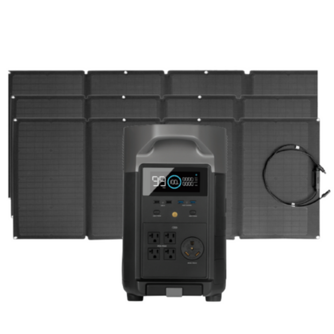 EcoFlow DELTA Pro Portable Power Generator with Solar Panels