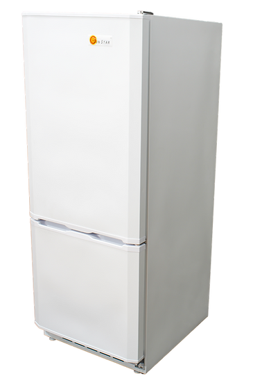 angled view of SunStar Solar 10CU Refrigerator