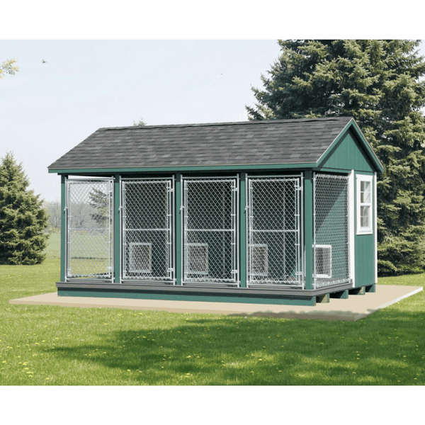 10 x 16 Commercial Dog Kennel Wild Oak Trail