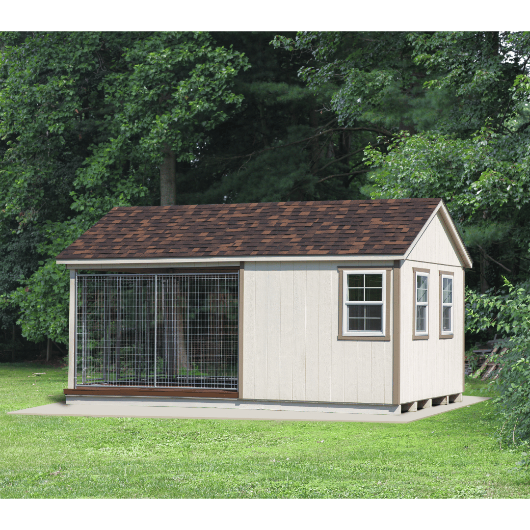 back picture of 12 x 18 Commercial Dog Kennel