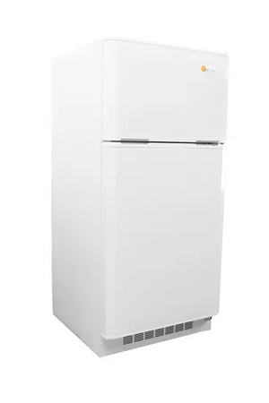 angled picture of SunStar Solar 16CU Refrigerator White