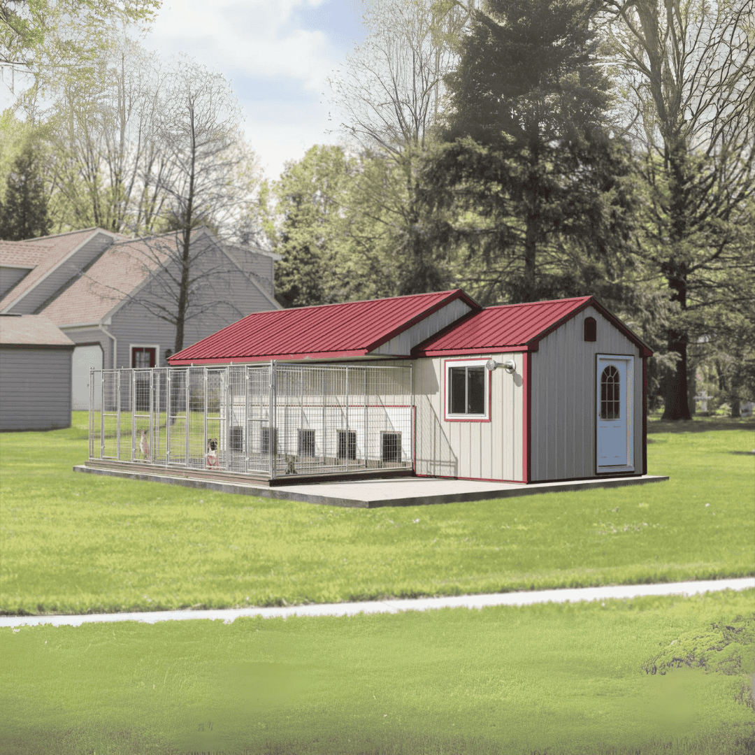 Picture of 20x28 commercial dog kennel