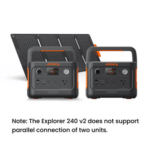 2x Jackery Explorer 240 v2 with 1 40W Solar Panel