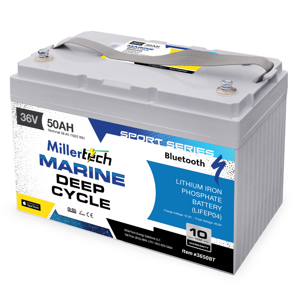 MillerTech 36V 50AH Sport Series Lithium Battery with Bluetooth (3650-BT)