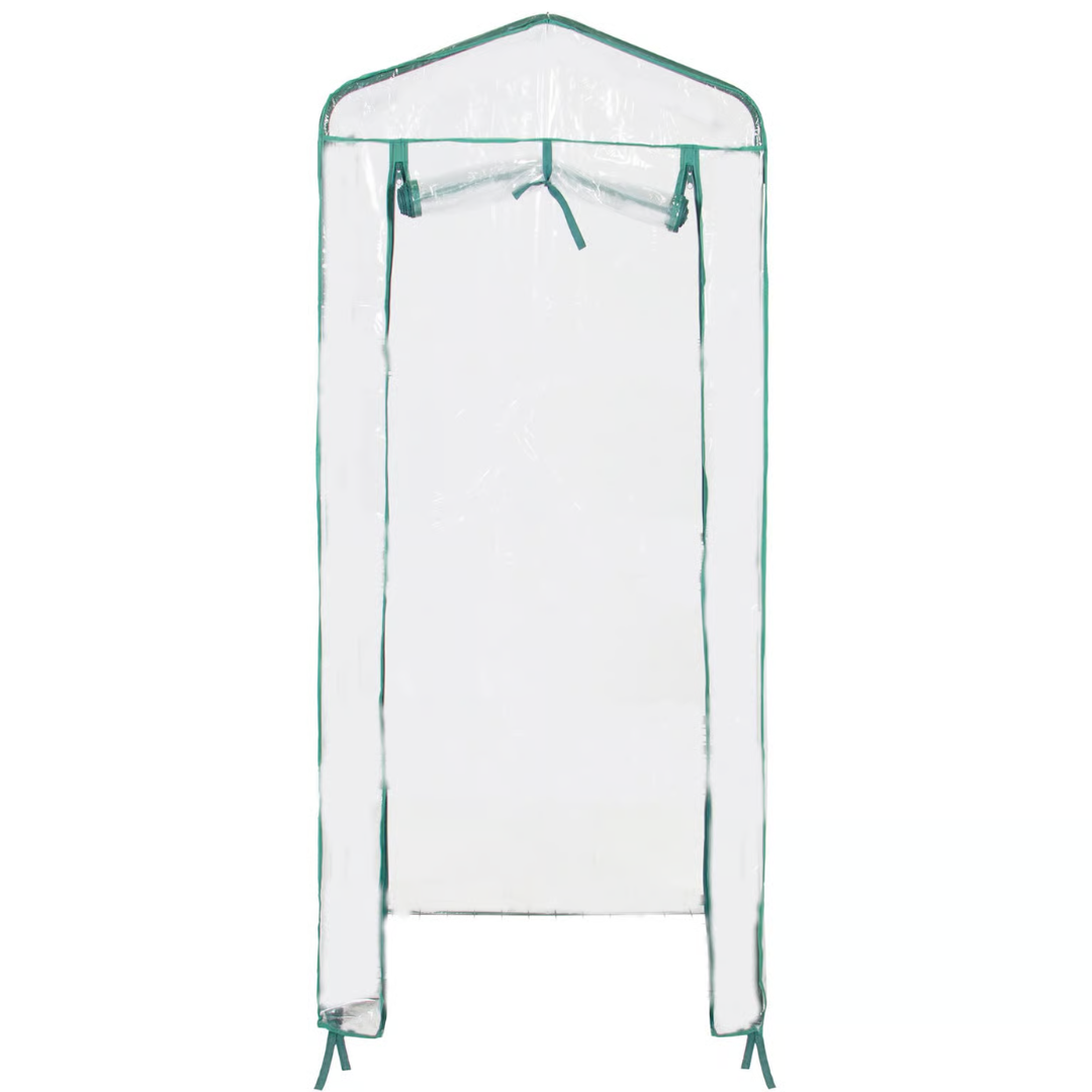 4 Tier Portable Rolling Greenhouse Clear Top