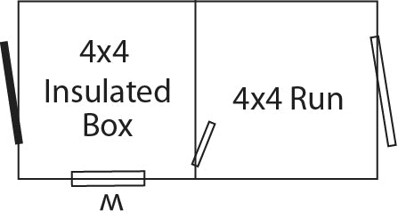 4 x 8 Traditional Outdoor Dog Kennel by The Dog Kennel Collection Dimensions