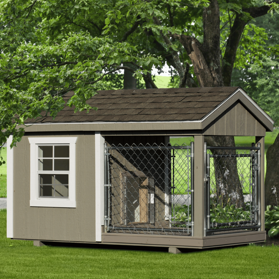 Picture of 4 x 8 Traditional Outdoor Dog Kennel by The Dog Kennel Collection