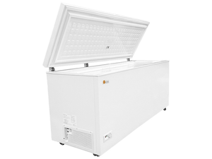 angled opened view of SunStar Solar Chest Freezer 21CU AC