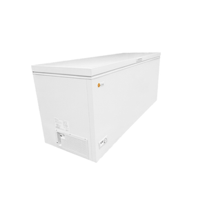 angled view of SunStar Solar Chest Freezer 21CU AC