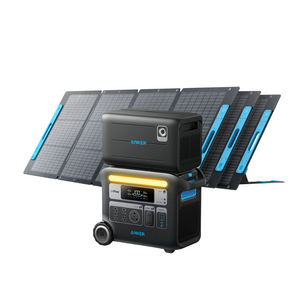 Anker PowerHouse 767 Solar Generator with Expansion Battery + 200W Solar Panel Bundle
