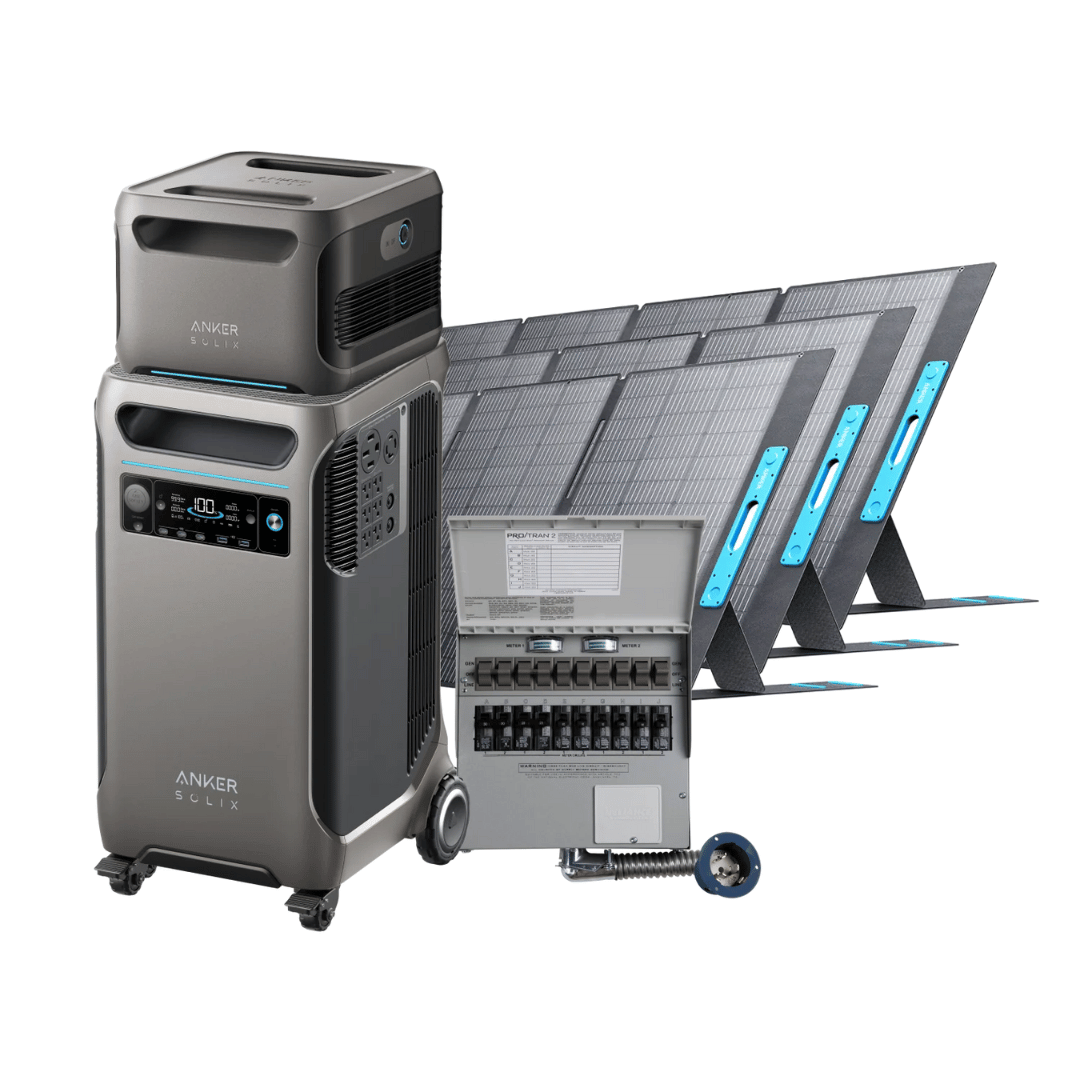 Picture of Anker Solix F3800 + Expansion Battery + Transfer Switch + 3x 400W Solar Panels