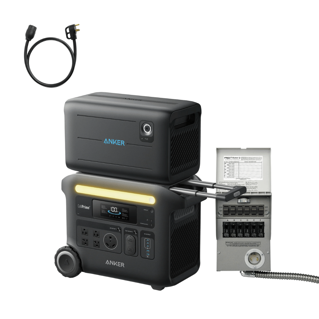 Picture of Anker SOLIX F2600 + Expansion Battery + Home Backup Kit (Transfer Switch + Cable)