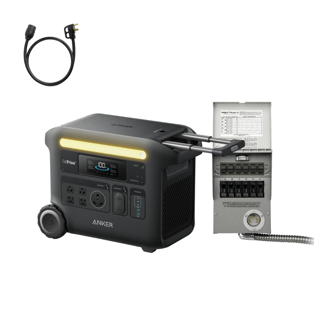 Picture of Anker SOLIX F2600 + Home Backup Kit (Transfer Switch + Cable)