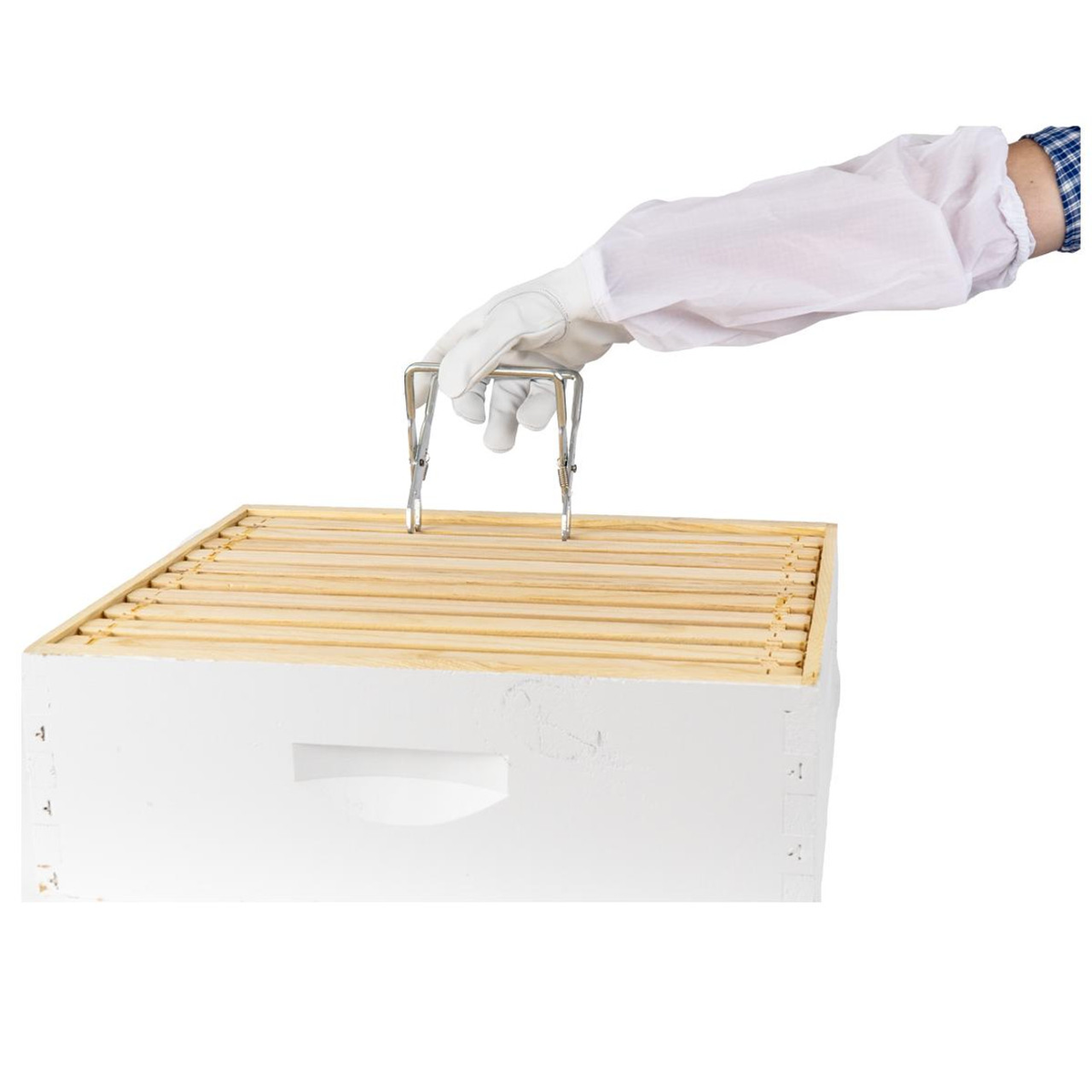 Assembled 6 5/8&quot; Super Kit with Assembled Frames and Waxed Plastic Foundation closed