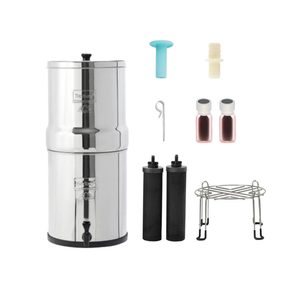 BIG BERKEY® 2.25 GAL With 2 Black Elements With Stainless Steel Base