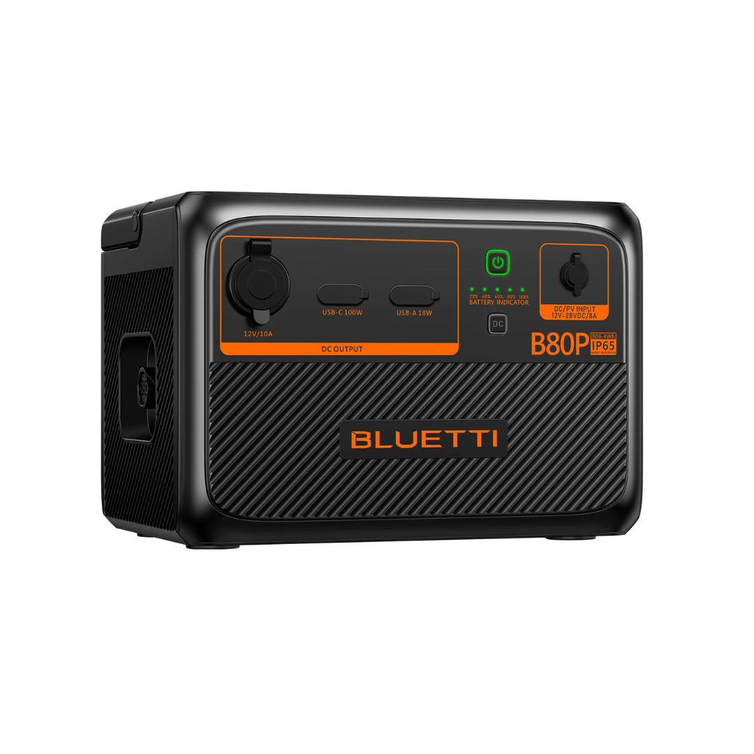 Bluetti B80P Expansion Battery  Left Side View
