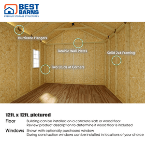 Best Barns Backyard Basecamp SD Interior