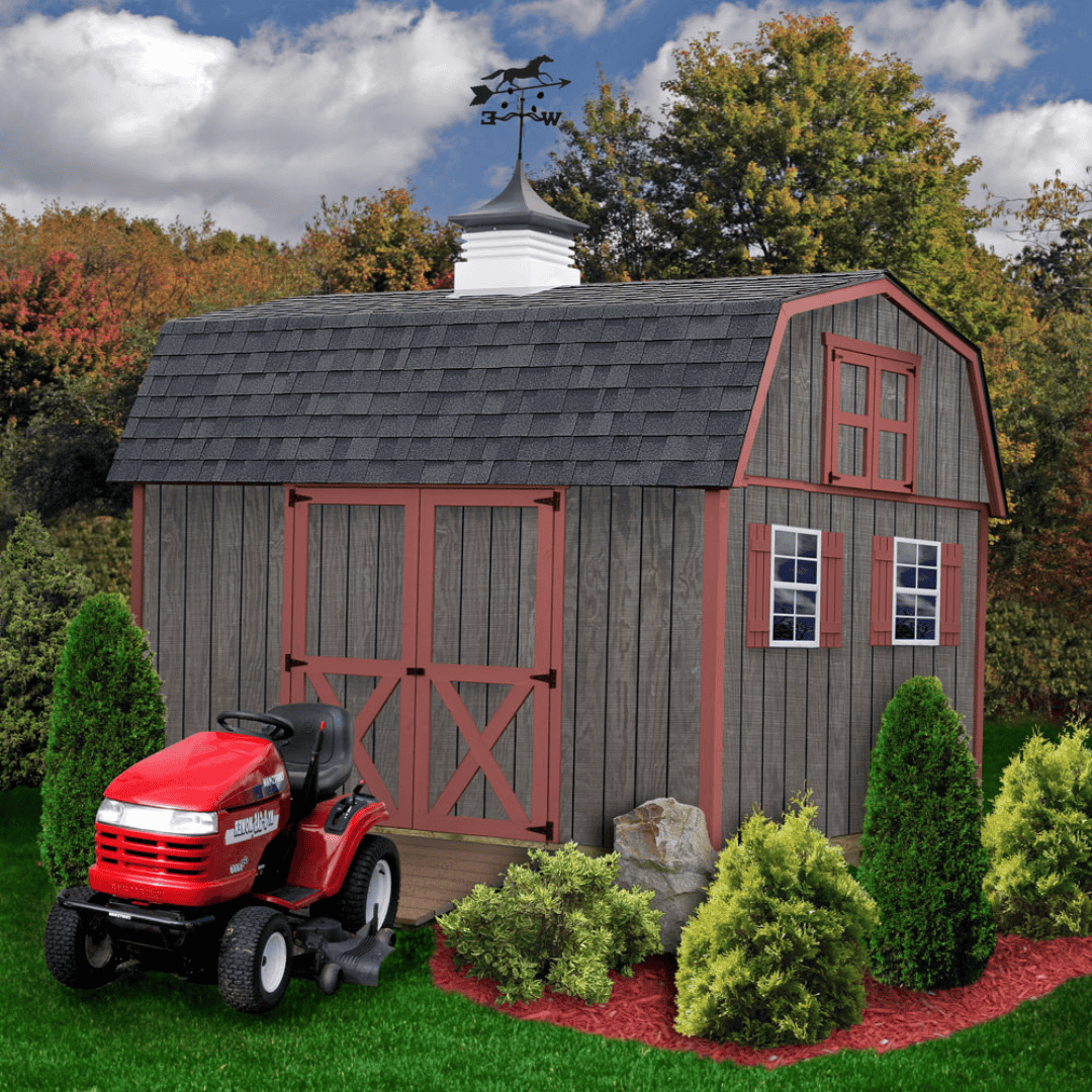 Best Barns Craftsman&#39;s Cove in black and red