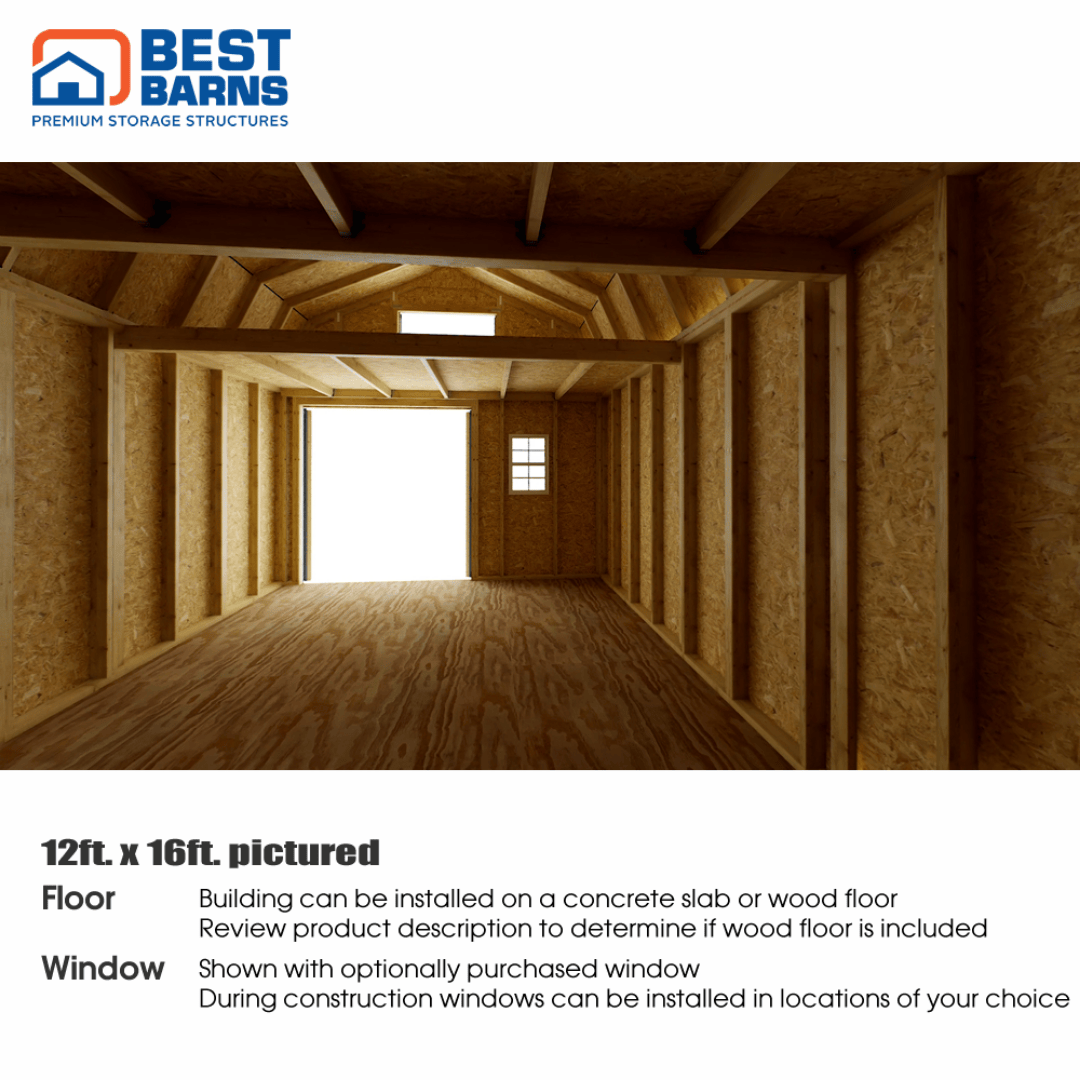 Best Barns Handcrafted Homestead Loft Interior 3