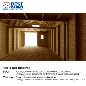 Best Barns Handcrafted Homestead Loft Interior 3