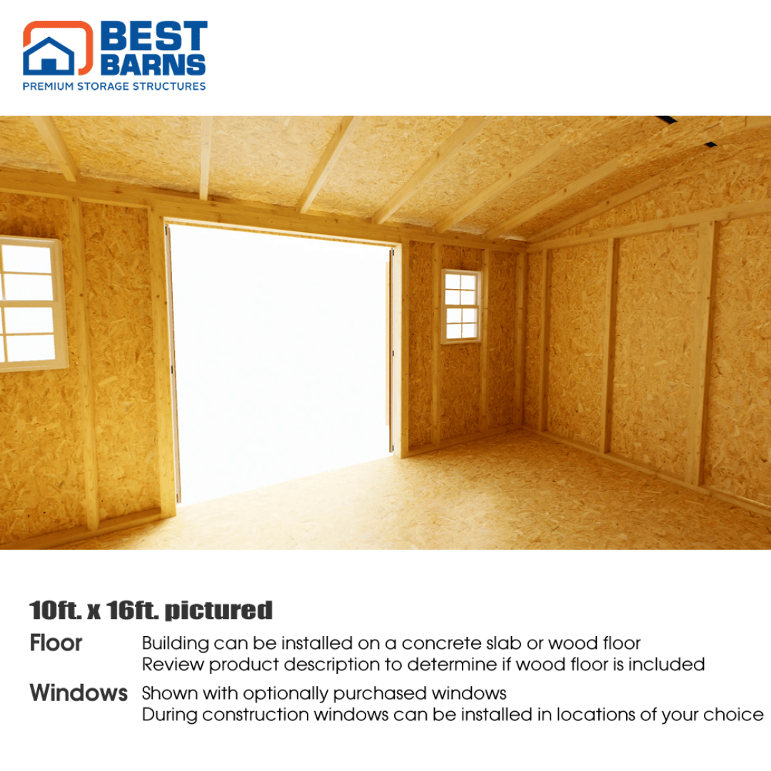 Best Barns Handmade Haven Door Eave Interior 2