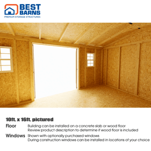 Best Barns Handmade Haven Door Eave Interior 2