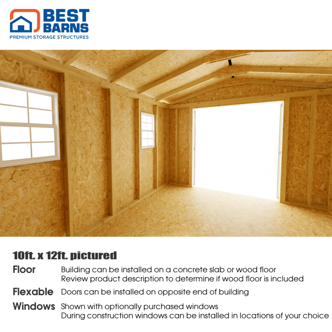 Best Barns Handmade Haven Door Gable Interior 1